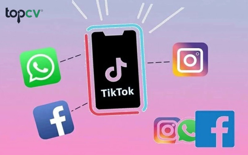 TikTok kết nối với Facebook, Instagram,...